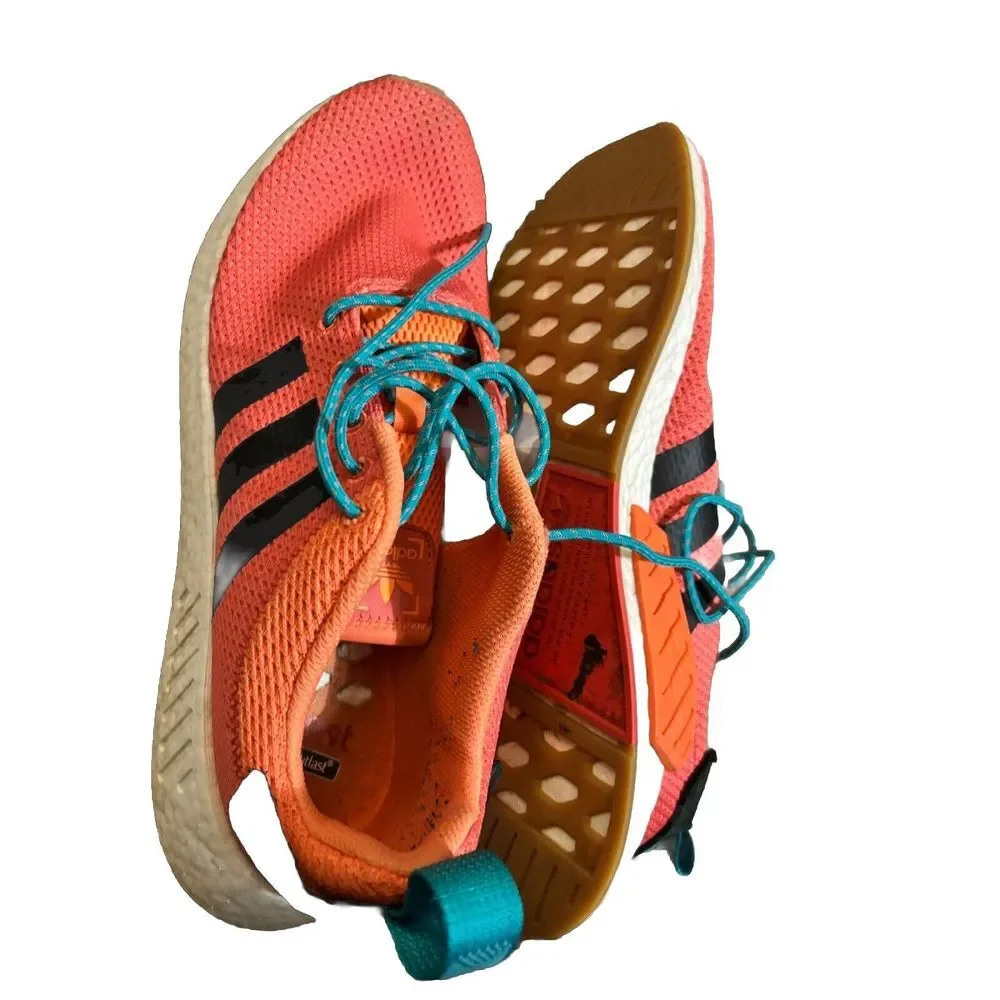 Adidas NMD R2 Boost Sneakers Size‎ 13 Men's Orange Athletic Shoes